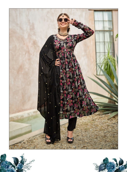 Femina Vol 1 Radhika Lifestyle Chinon Readymade Pant Style Suits