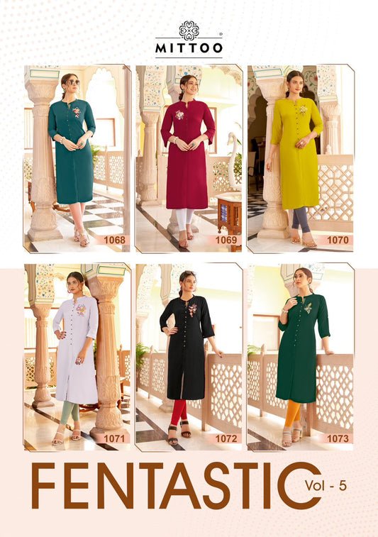 Fentastic Vol 5 Mittoo Straight Cut Kurtis