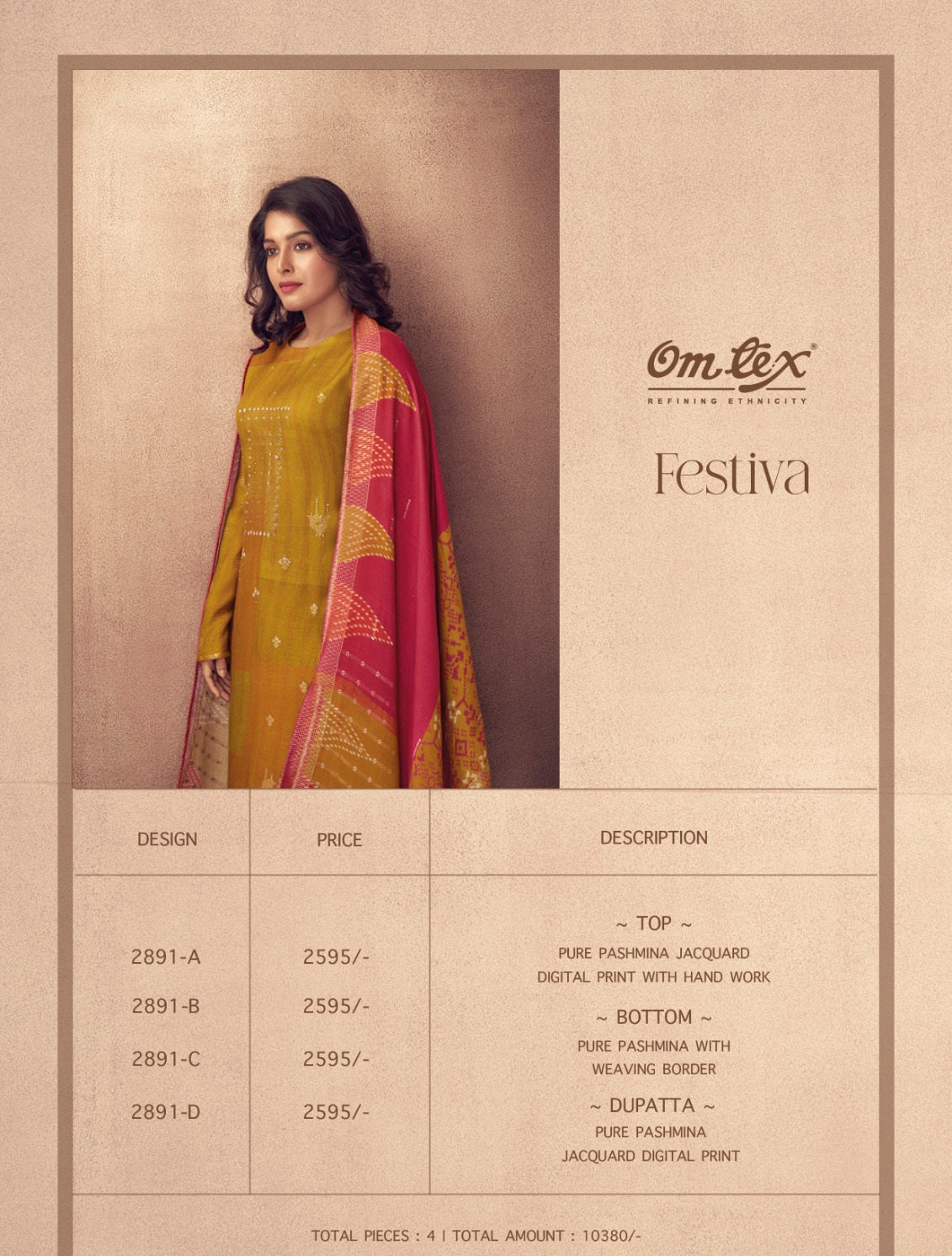 Festiva Omtex Pashmina Suits