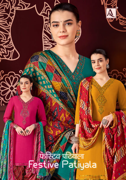 Festive Patiyala Alok Modal Salwar Suits