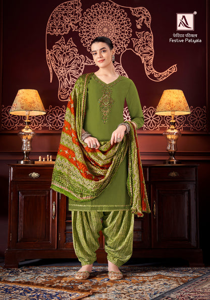 Festive Patiyala Alok Modal Salwar Suits