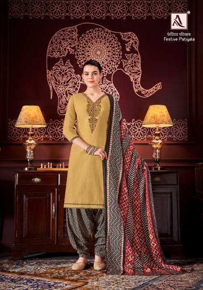 Festive Patiyala Alok Modal Salwar Suits