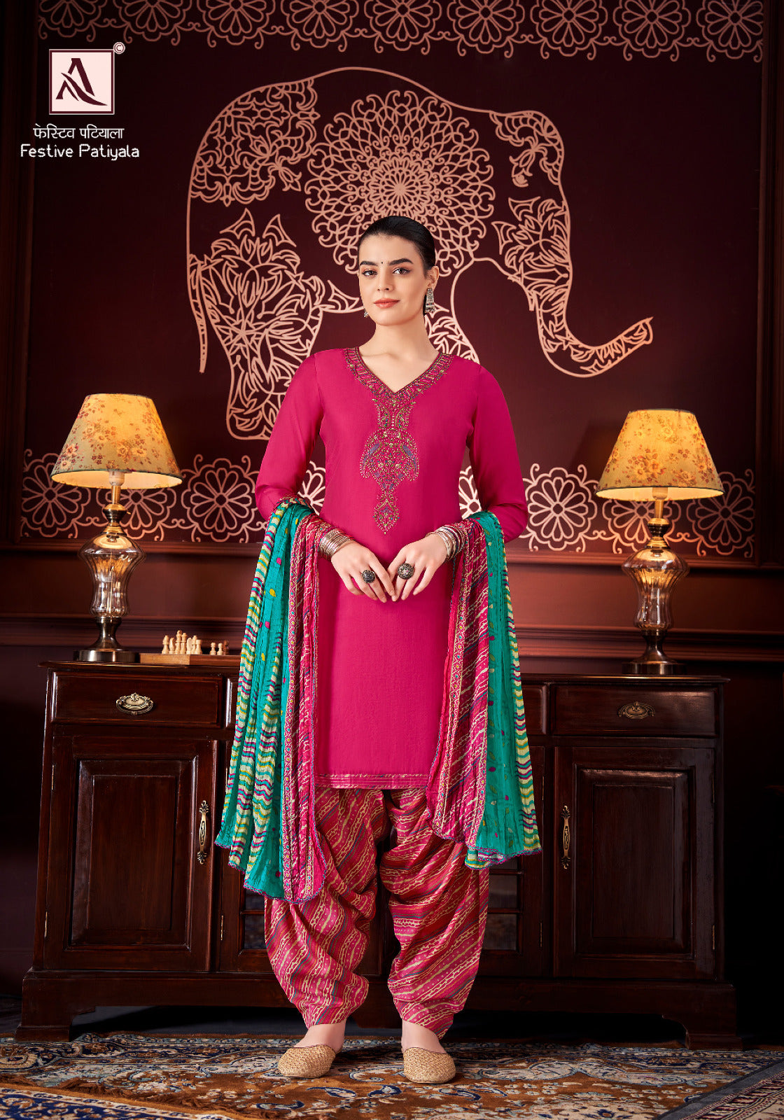 Festive Patiyala Alok Modal Salwar Suits