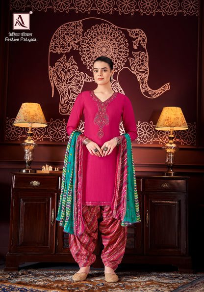Festive Patiyala Alok Modal Salwar Suits