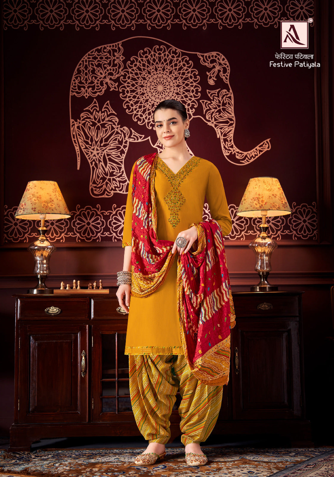 Festive Patiyala Alok Modal Salwar Suits