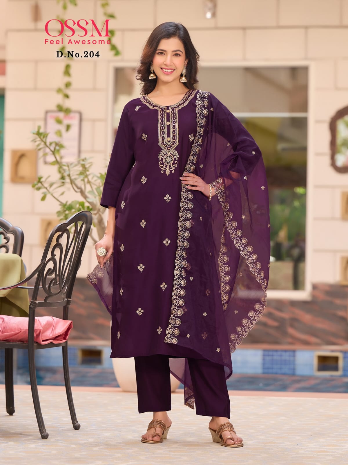 Festive Stories Vol 2 Ossm Roman Silk Readymade Pant Style Suits