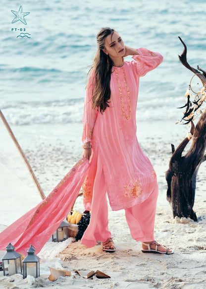 Fiesta Varsha Fashions Lawn Plazzo Style Suits