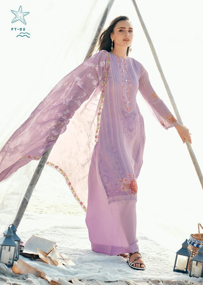 Fiesta Varsha Fashions Lawn Plazzo Style Suits