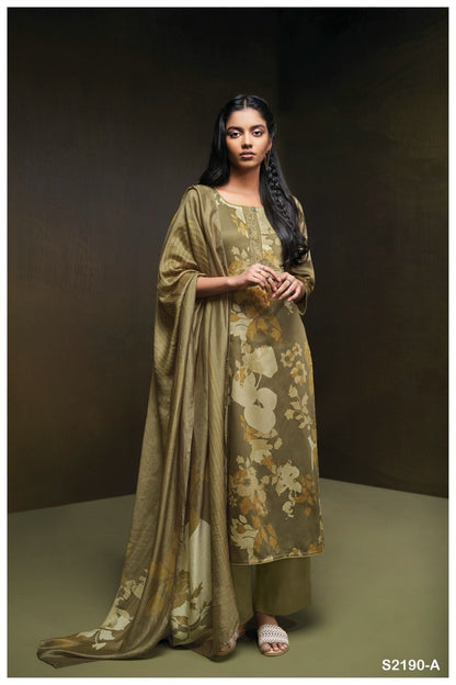 Finn 2190 Ganga Cotton Silk Plazzo Style Suits