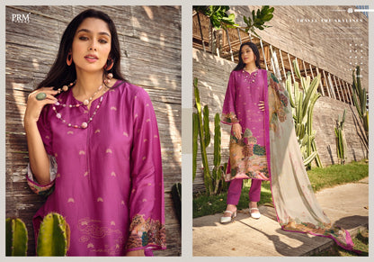 Fiori Prm Trendz Muslin Silk Pant Style Suits