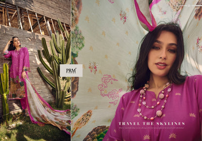 Fiori Prm Trendz Muslin Silk Pant Style Suits