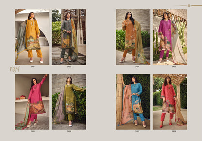 Fiori Prm Trendz Muslin Silk Pant Style Suits