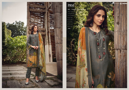 Fiori Prm Trendz Muslin Silk Pant Style Suits