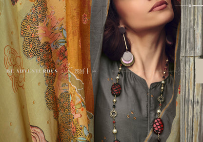 Fiori Prm Trendz Muslin Silk Pant Style Suits