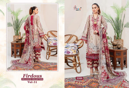 Firdous Exclusive Collection Vol 31 Shree Fabs Cotton Pakistani Patch Work Suits