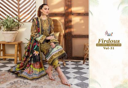 Firdous Exclusive Collection Vol 31 Shree Fabs Cotton Pakistani Patch Work Suits