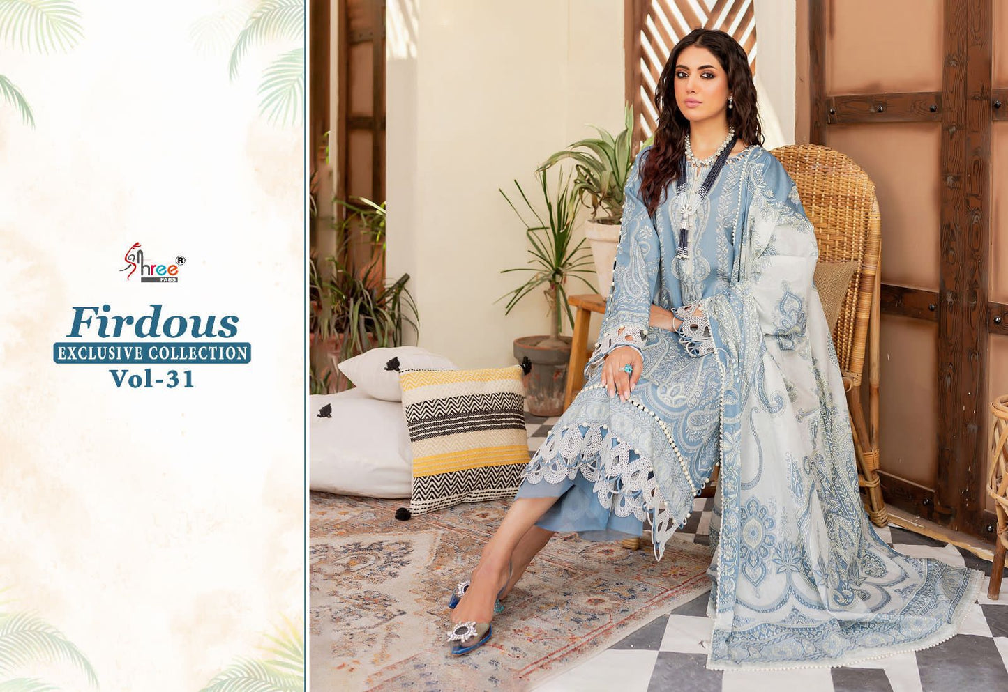 Firdous Exclusive Collection Vol 31 Shree Fabs Cotton Pakistani Patch Work Suits