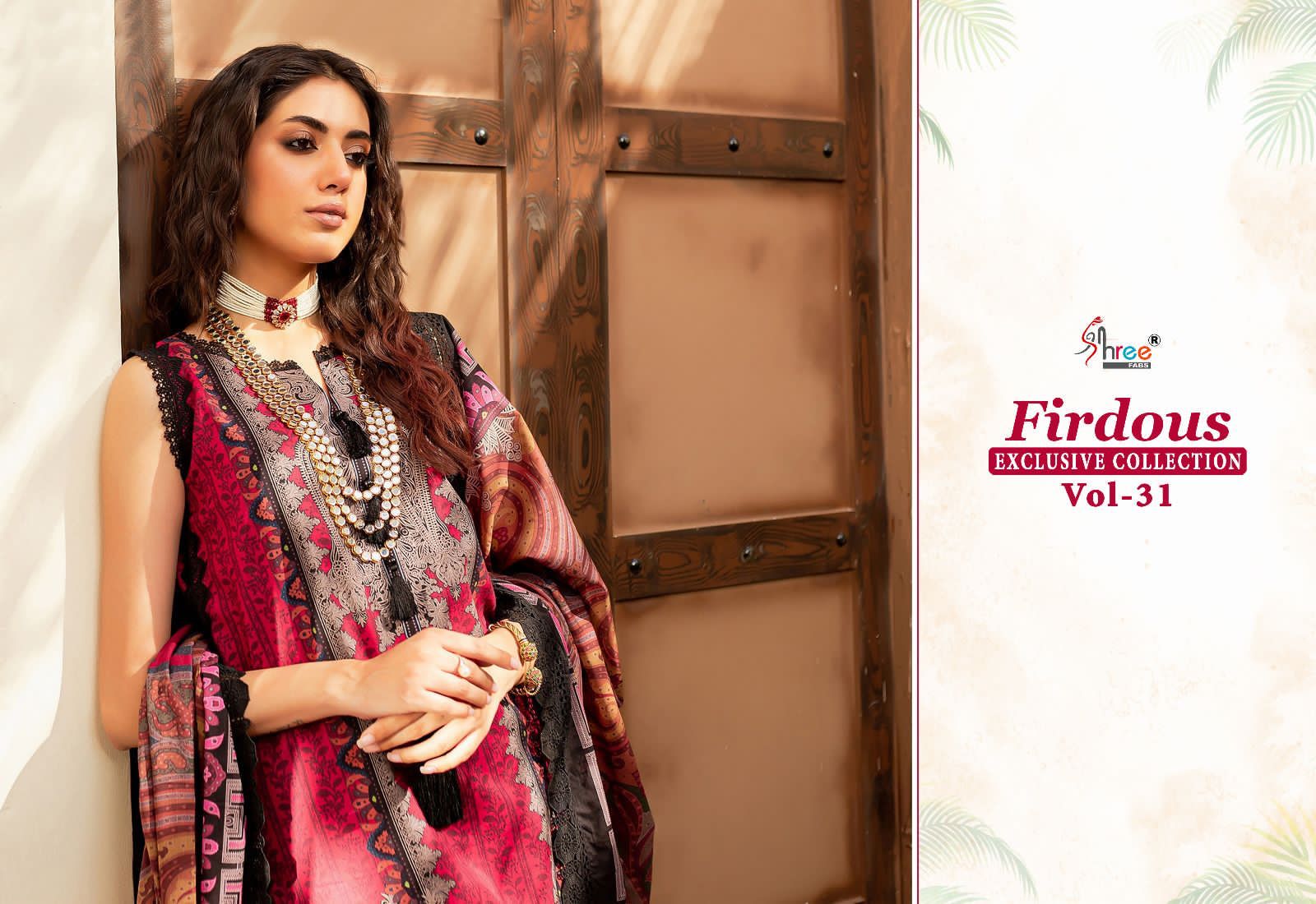 Firdous Exclusive Collection Vol 31 Shree Fabs Cotton Pakistani Patch Work Suits