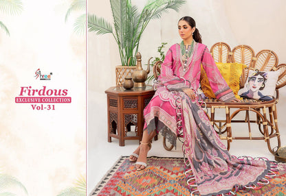 Firdous Exclusive Collection Vol 31 Shree Fabs Cotton Pakistani Patch Work Suits
