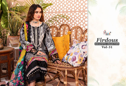Firdous Exclusive Collection Vol 31 Shree Fabs Cotton Pakistani Patch Work Suits
