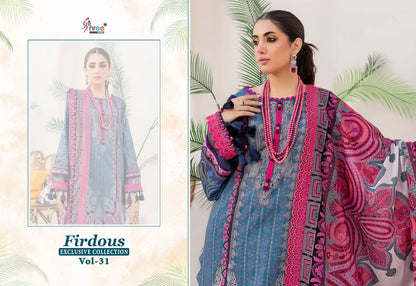 Firdous Exclusive Collection Vol 31 Shree Fabs Cotton Pakistani Patch Work Suits