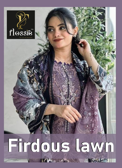 Firdous Lawn Flossie Cotton Pakistani Patch Work Suits