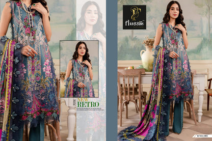 Firdous Lawn Flossie Cotton Pakistani Patch Work Suits