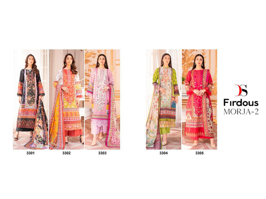 Firdous Morja-2 Deepsy Cotton Pakistani Salwar Suits