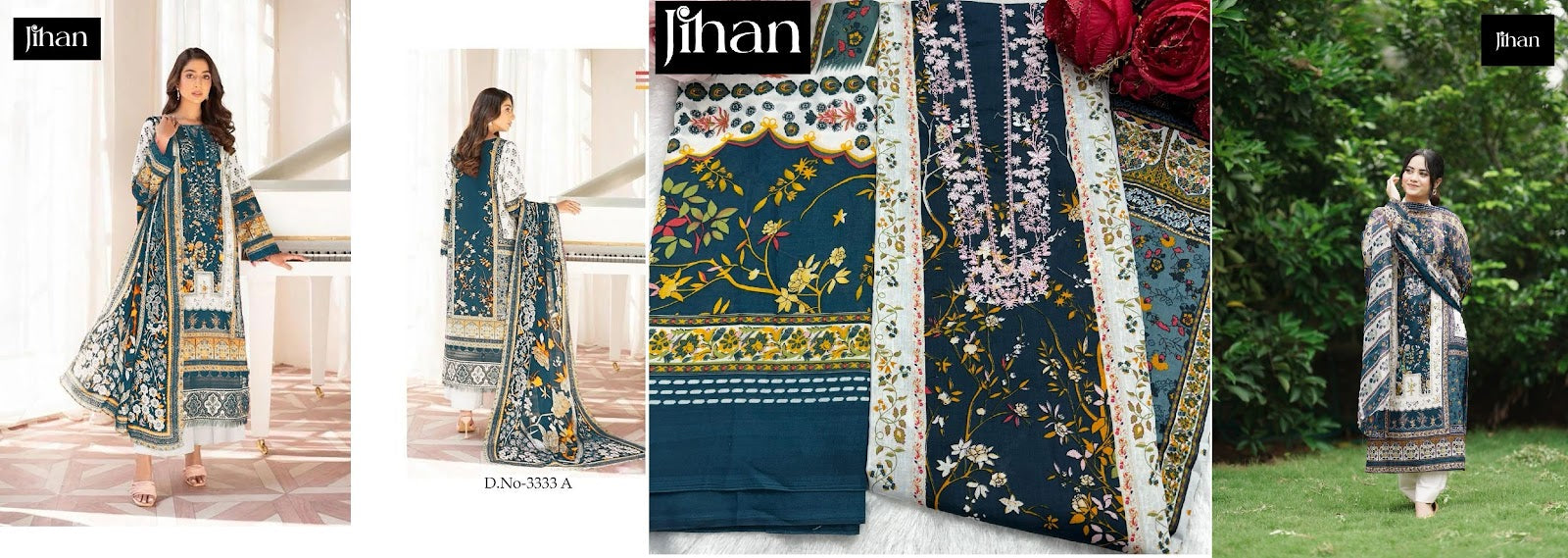 Firdous Morja-3333 Jihan Cotton Pakistani Salwar Suits