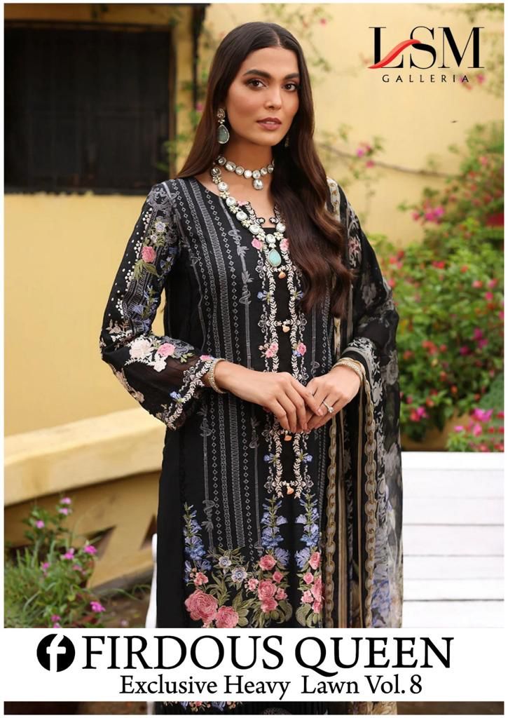 Firdous Queen Lawn Vol 8 Lsm Galleria Pakistani Readymade Suits