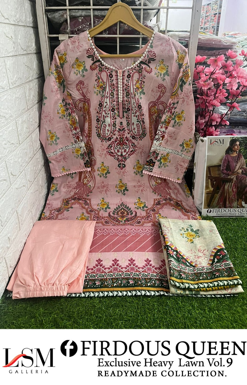 Firdous Queen Lawn Vol 9 Lsm Galleria Pakistani Readymade Suits