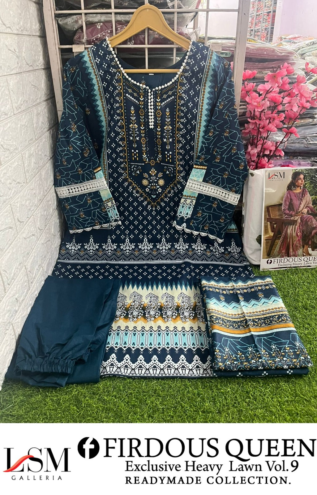 Firdous Queen Lawn Vol 9 Lsm Galleria Pakistani Readymade Suits