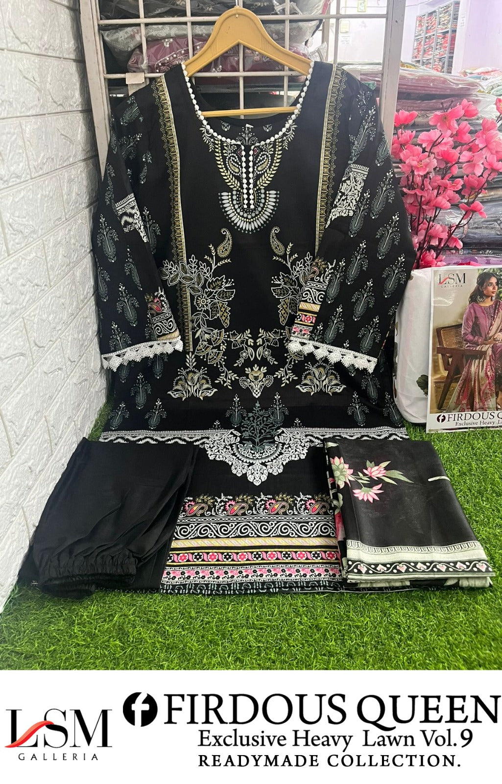 Firdous Queen Lawn Vol 9 Lsm Galleria Pakistani Readymade Suits