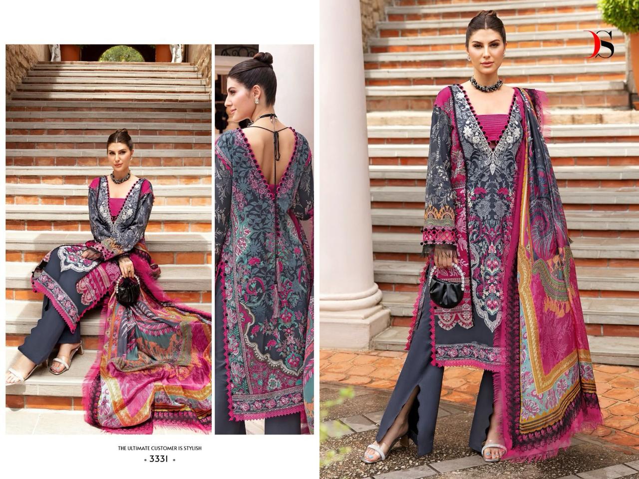 Firdous Queens Court Vol-5 Deepsy Cotton Pakistani Patch Work Suits