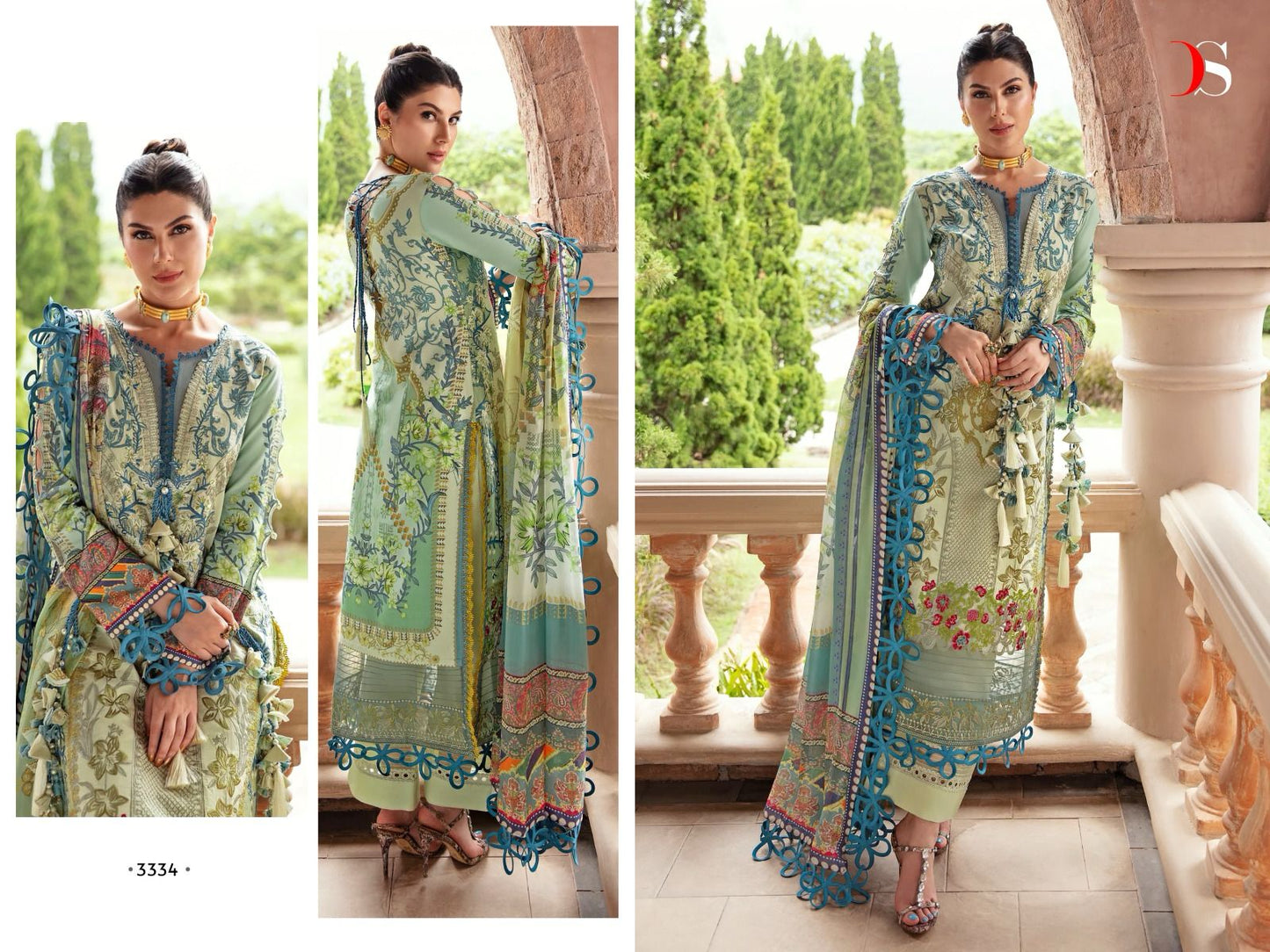 Firdous Queens Court Vol-5 Deepsy Cotton Pakistani Patch Work Suits