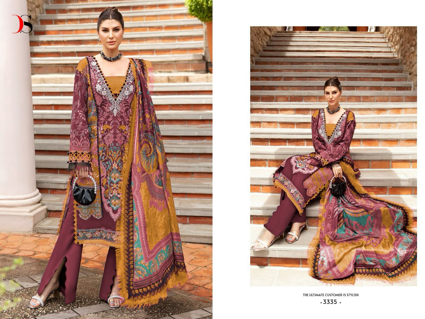 Firdous Queens Court Vol-5 Deepsy Cotton Pakistani Patch Work Suits
