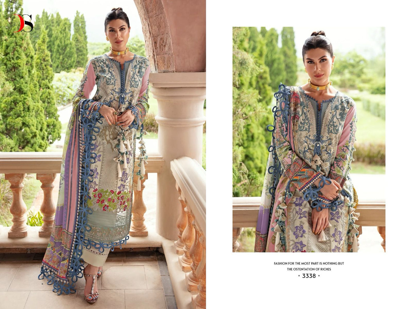 Firdous Queens Court Vol-5 Deepsy Cotton Pakistani Patch Work Suits