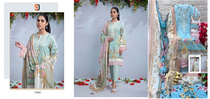 Firdous Vol 10 Shraddha Designer Lawn Cotton Pakistani Patch Work Suits