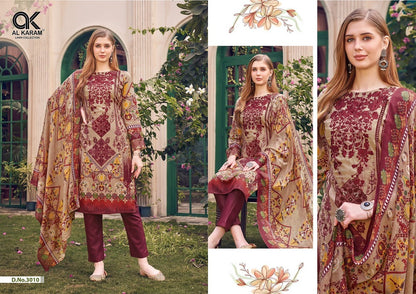 Firdous Vol 3 Al Karam Cotton Karachi Salwar Suits