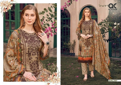 Firdous Vol 3 Al Karam Cotton Karachi Salwar Suits