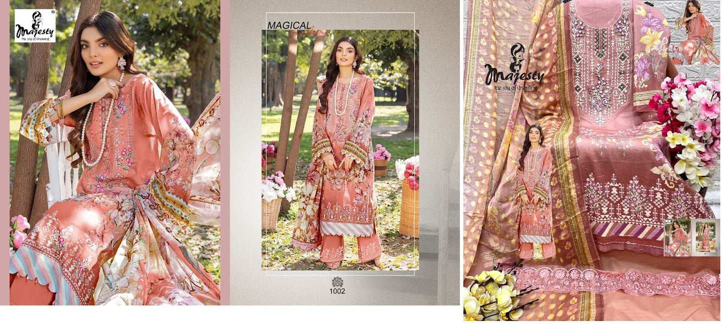 Firdous Vol 7 Majesty Jaam Cotton Pakistani Patch Work Suits