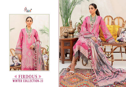 Firdous Winter Collection 23 Shree Fabs Pashmina Suits