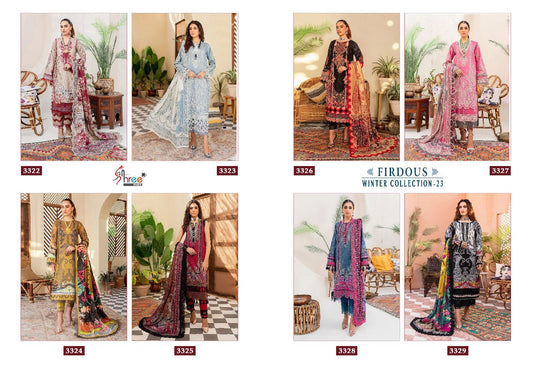 Firdous Winter Collection 23 Shree Fabs Pashmina Suits