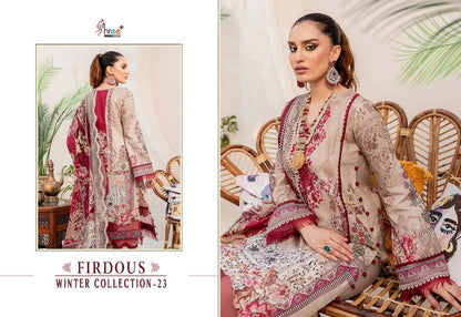 Firdous Winter Collection 23 Shree Fabs Pashmina Suits