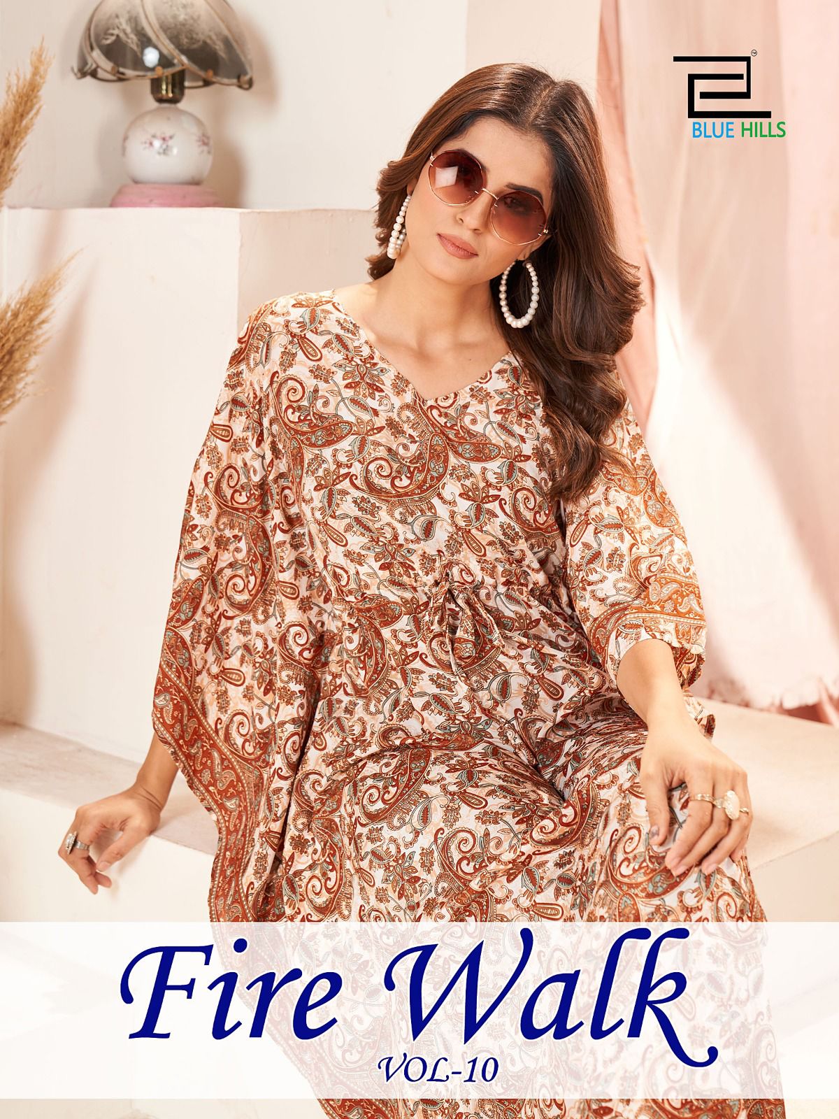 Fire Walk Vol 10 Blue Hills Crape Kaftans