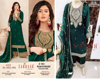 Five Star-181-185 Zarqash Vichitra Silk Pakistani Readymade Suits