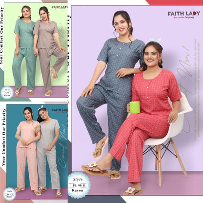 Fl 87-94 Faith Lady Rayon Co Ord Set
