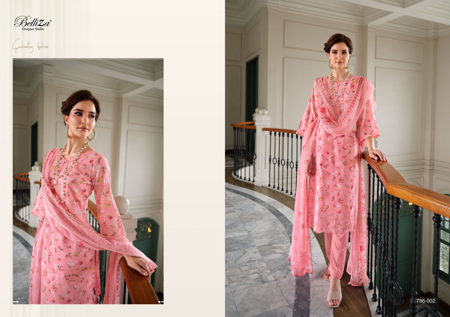 Florence Belliza Designer Studio Cotton Pant Style Suits
