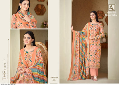 Flower Valley Alok Viscose Muslin Plazzo Style Suits