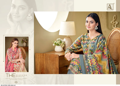 Flower Valley Alok Viscose Muslin Plazzo Style Suits
